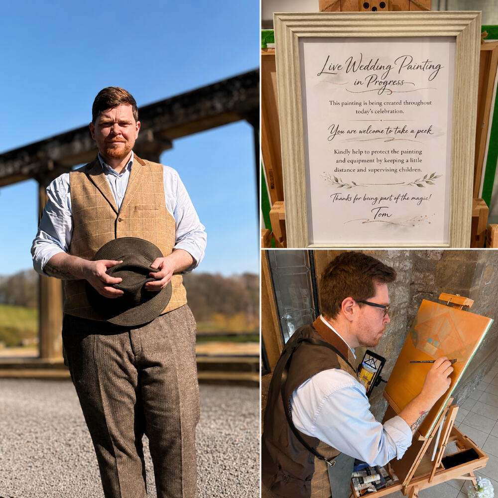Tom Yeadon wedding artist Tom Yeadon wedding artist