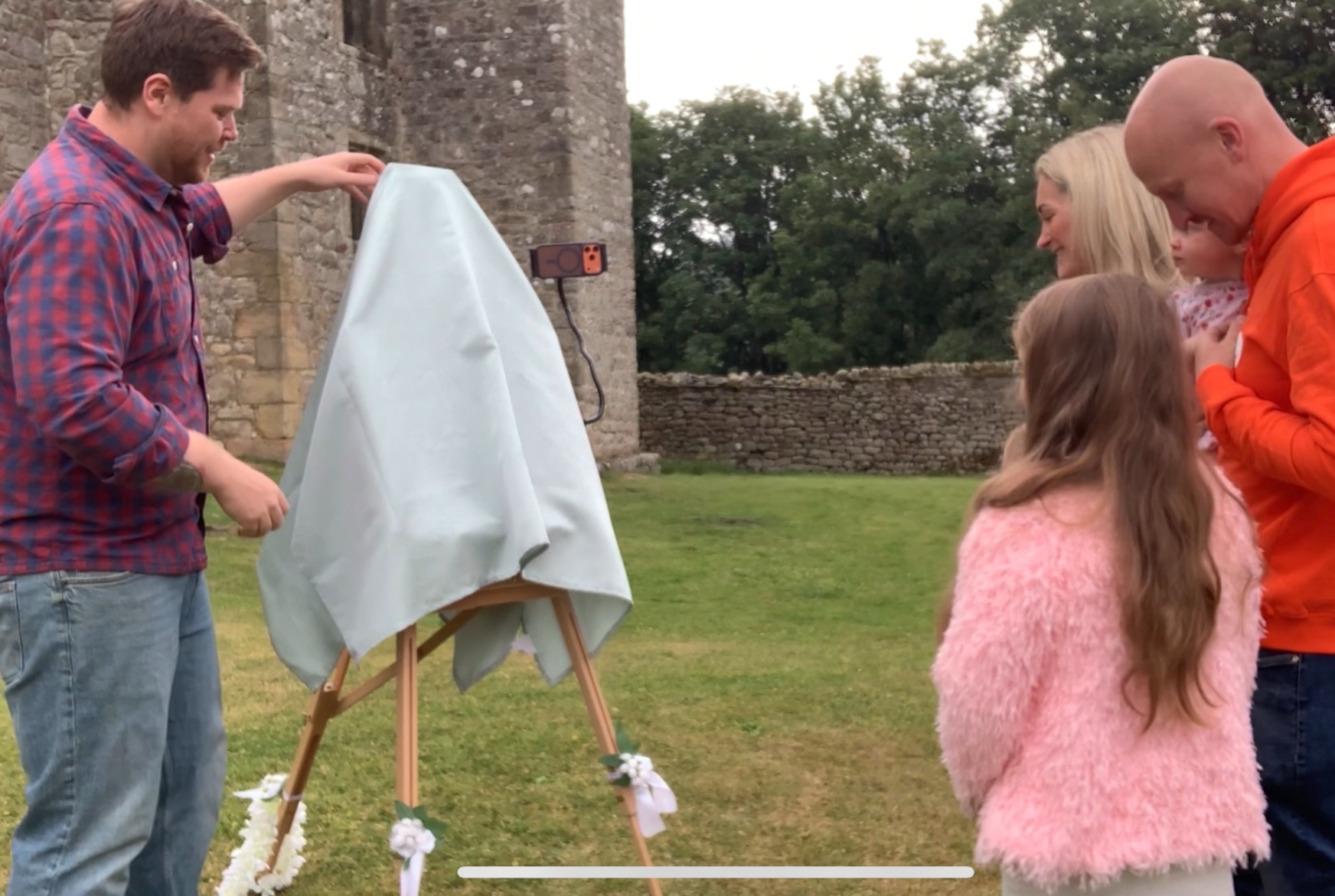 Yorkshire wedding artist portrait reveal